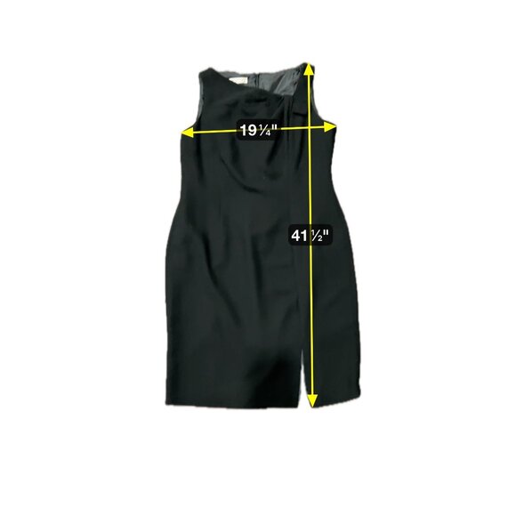 Evan-Picone Womens Black Sleeveless Knee-Length Dress Size 14 - Picture 8 of 10